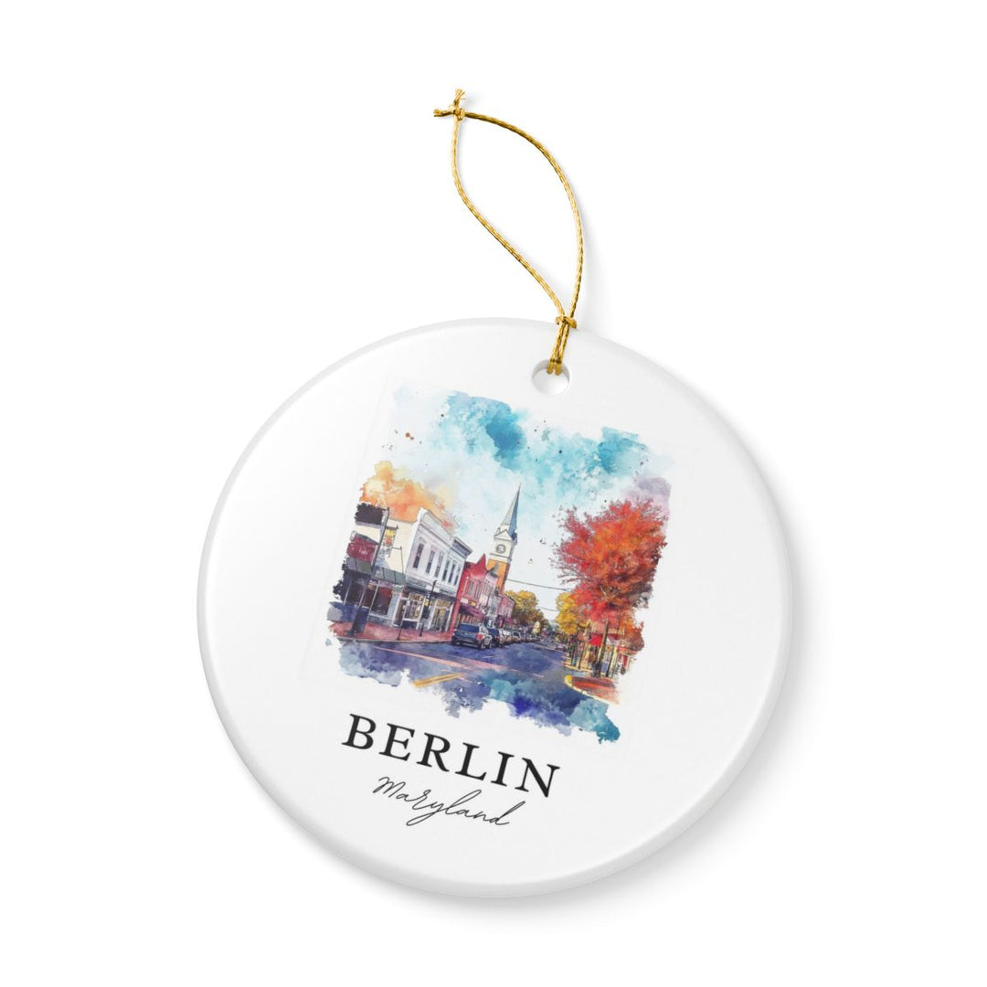 Berlin Maryland USA Ornament: Unique Berlin Souvenir, Berlin Maryland Xmas Decor, and Authentic Berlin Gift