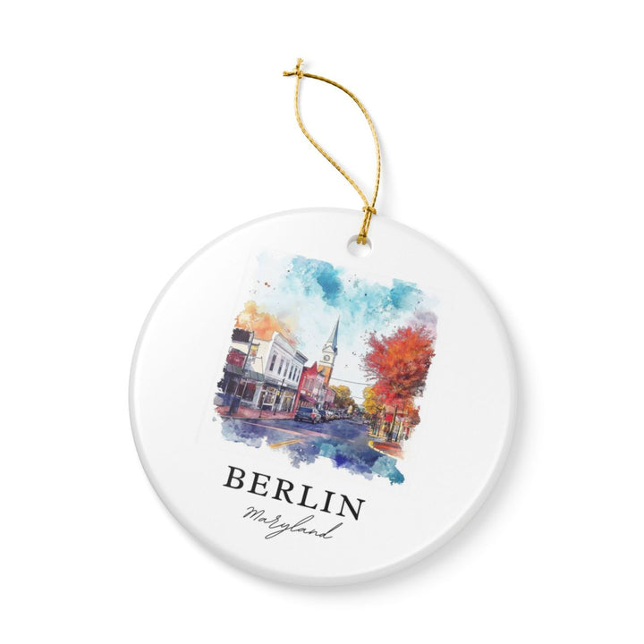 Berlin Maryland USA Ornament: Unique Berlin Souvenir, Berlin Maryland Xmas Decor, and Authentic Berlin Gift