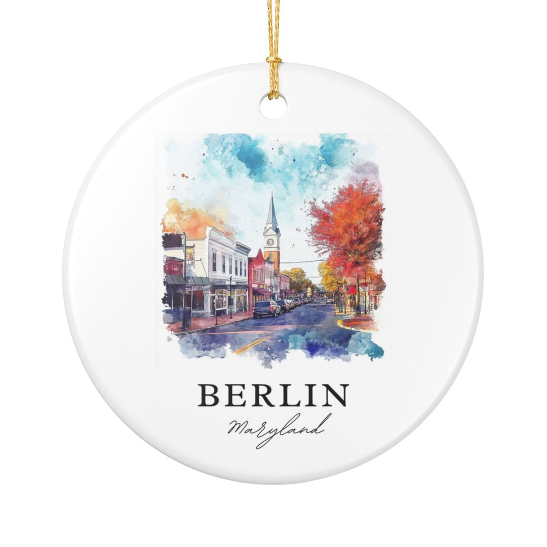 Berlin Maryland USA Ornament: Unique Berlin Souvenir, Berlin Maryland Xmas Decor, and Authentic Berlin Gift
