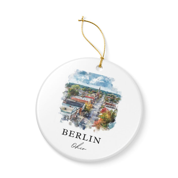 Berlin Ohio USA Ornament: Unique Berlin Souvenir, Berlin Ohio Xmas Decor, and Authentic Berlin Gift