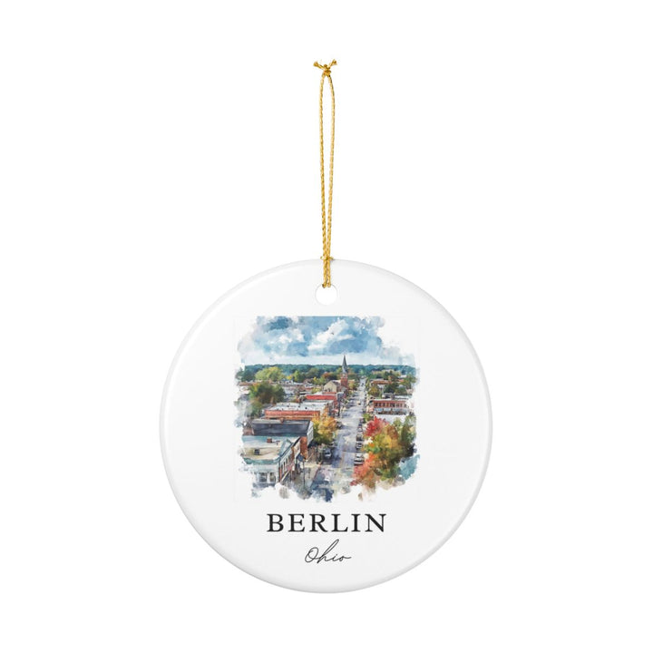 Berlin Ohio USA Ornament: Unique Berlin Souvenir, Berlin Ohio Xmas Decor, and Authentic Berlin Gift