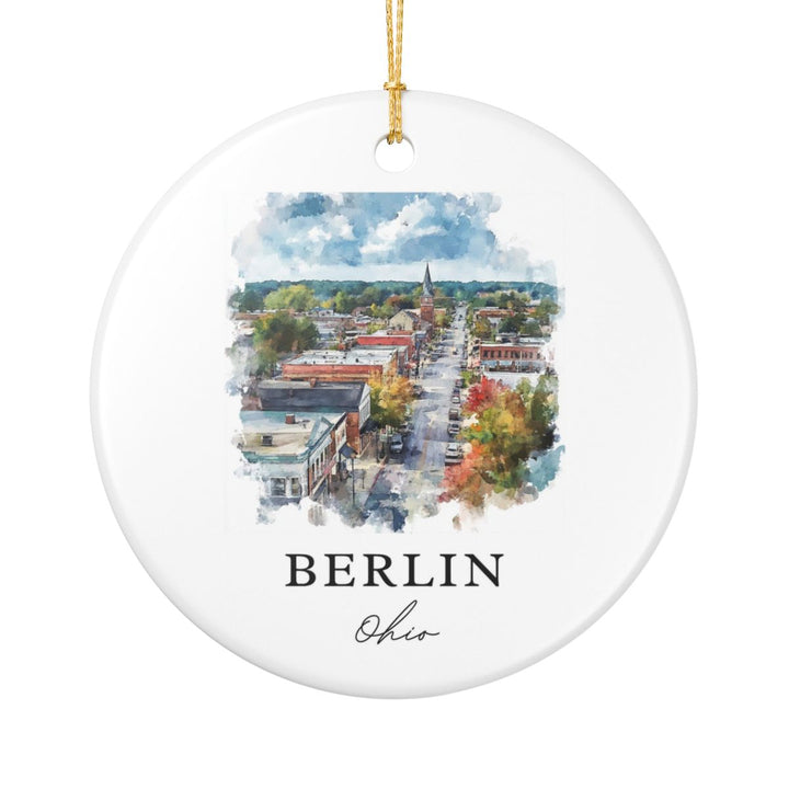 Berlin Ohio USA Ornament: Unique Berlin Souvenir, Berlin Ohio Xmas Decor, and Authentic Berlin Gift