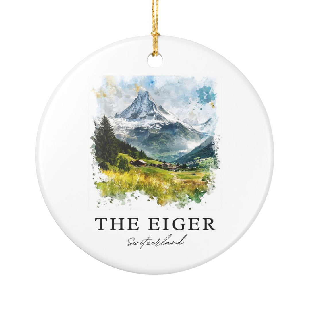 Bernese Alps Switzerland Ornament: Unique Bernese Alps Souvenir, Bernese Alps Switzerland Xmas Decor, and Authentic Bernese Alps Gift