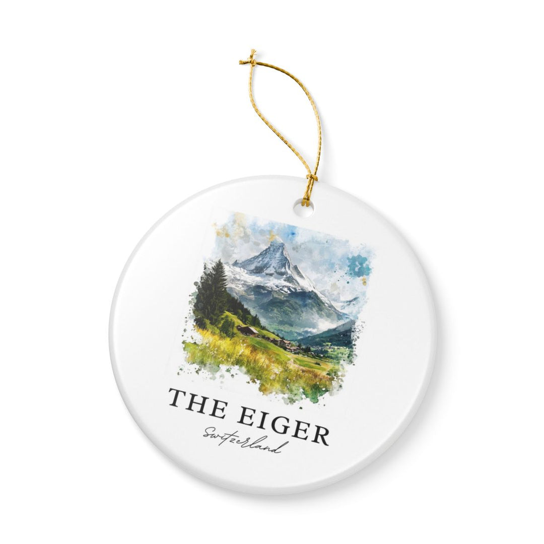 Bernese Alps Switzerland Ornament: Unique Bernese Alps Souvenir, Bernese Alps Switzerland Xmas Decor, and Authentic Bernese Alps Gift