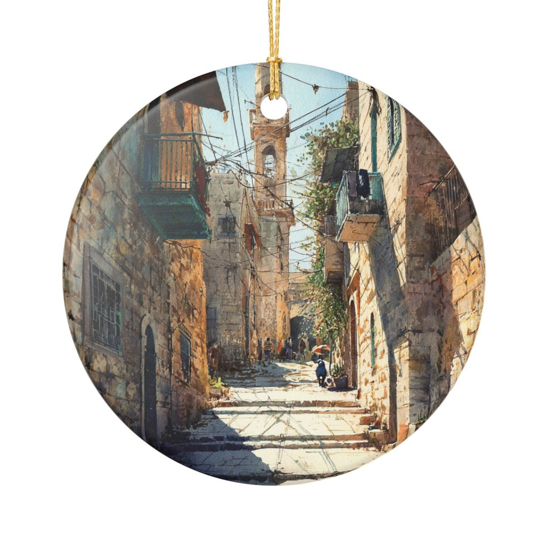 Bethlehem Palestine Ornament: Unique Bethlehem Palestine Souvenir, Bethlehem Palestine Xmas Decor, and Authentic Bethlehem Palestine Gift