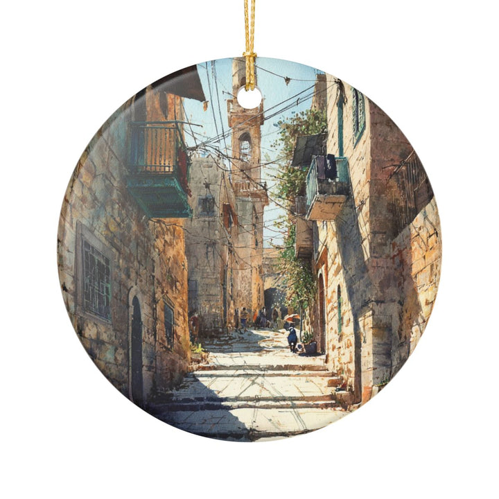 Bethlehem Palestine Ornament: Unique Bethlehem Palestine Souvenir, Bethlehem Palestine Xmas Decor, and Authentic Bethlehem Palestine Gift