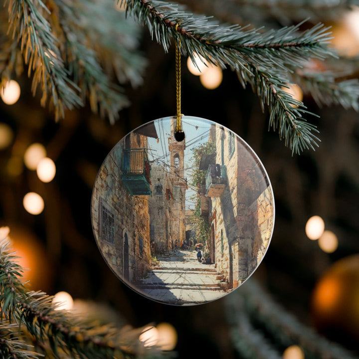 Bethlehem Palestine Ornament: Unique Bethlehem Palestine Souvenir, Bethlehem Palestine Xmas Decor, and Authentic Bethlehem Palestine Gift