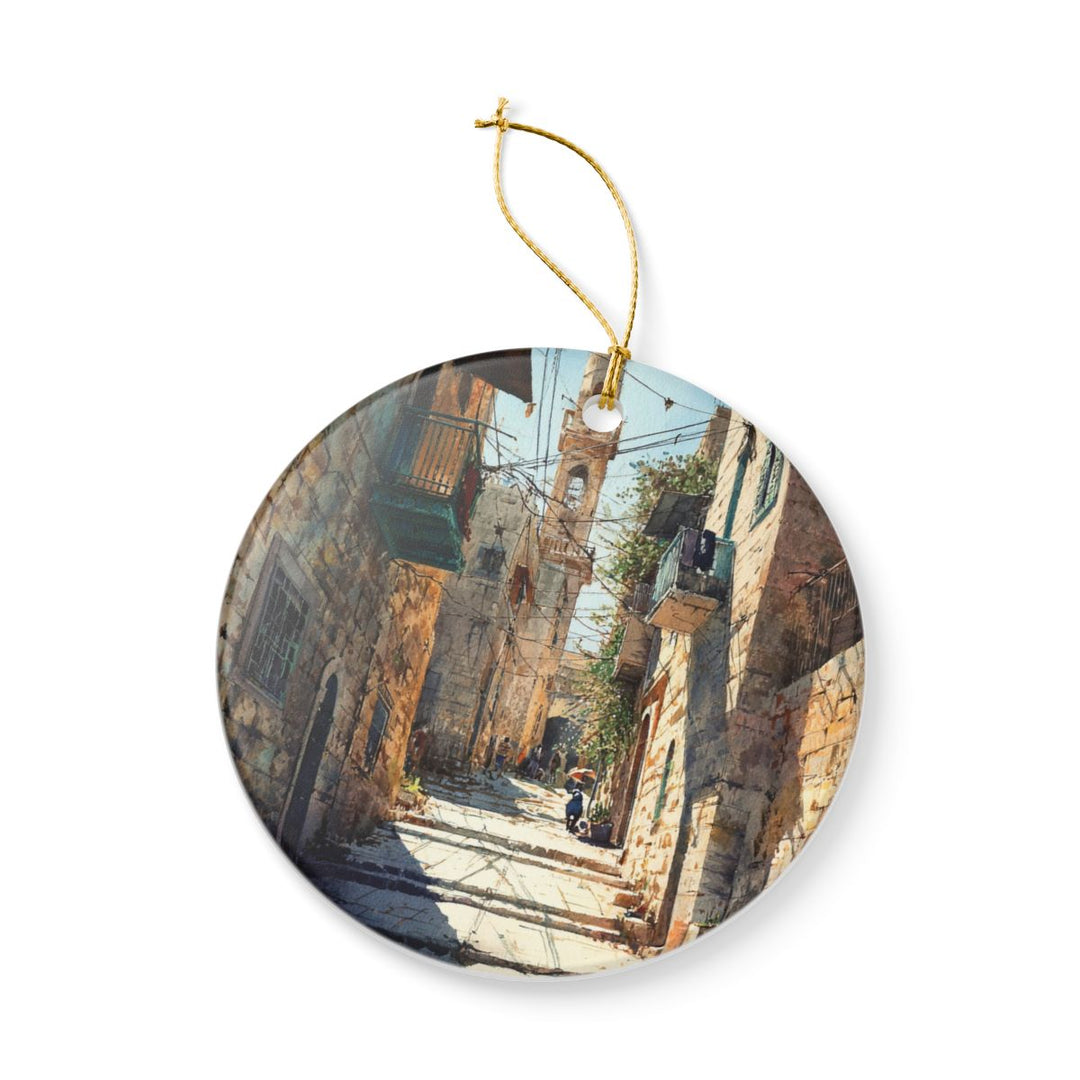 Bethlehem Palestine Ornament: Unique Bethlehem Palestine Souvenir, Bethlehem Palestine Xmas Decor, and Authentic Bethlehem Palestine Gift