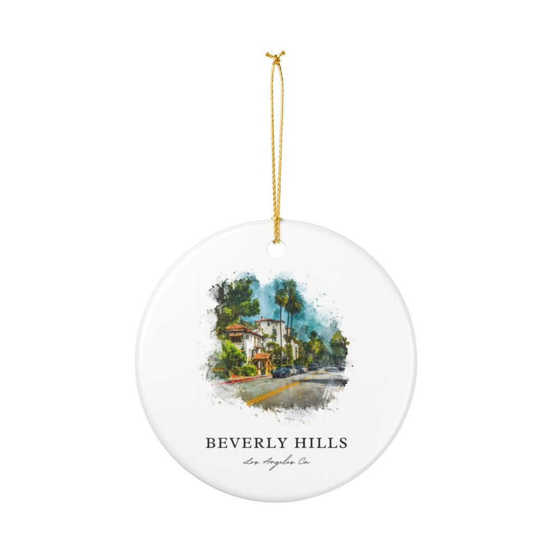 Beverly Hills los Angeles CA Ornament: Unique Beverly Hills los Angeles Souvenir, Beverly Hills los Angeles California Xmas Decor, and Authentic Beverly Hills los Angeles Gift