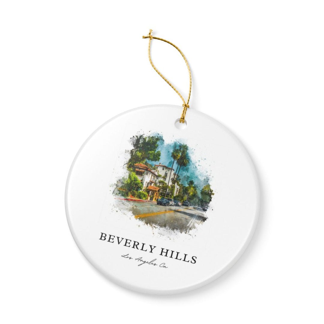 Beverly Hills los Angeles CA Ornament: Unique Beverly Hills los Angeles Souvenir, Beverly Hills los Angeles California Xmas Decor, and Authentic Beverly Hills los Angeles Gift