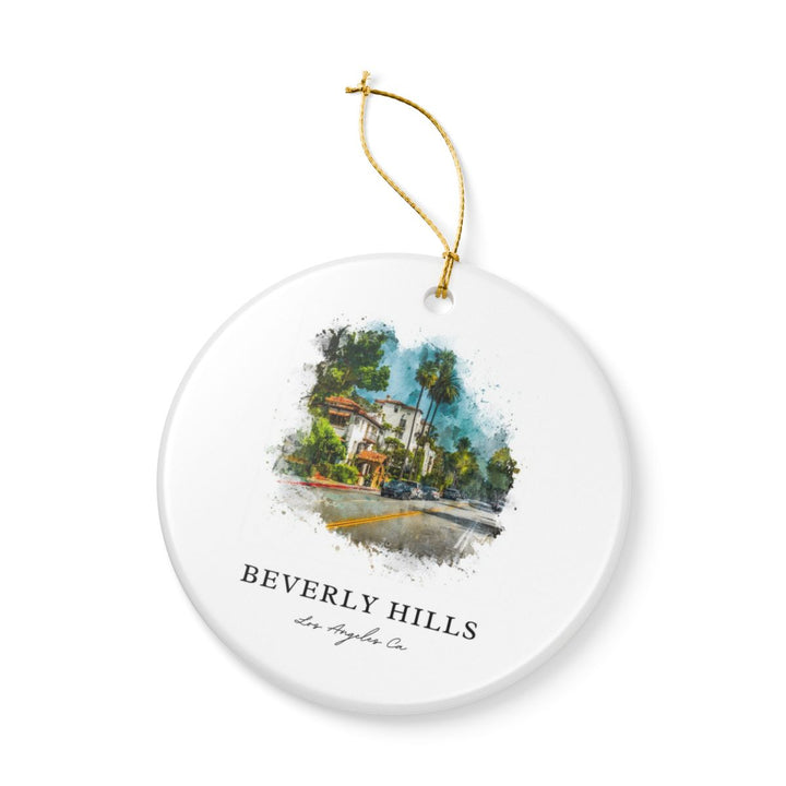 Beverly Hills los Angeles CA Ornament: Unique Beverly Hills los Angeles Souvenir, Beverly Hills los Angeles California Xmas Decor, and Authentic Beverly Hills los Angeles Gift