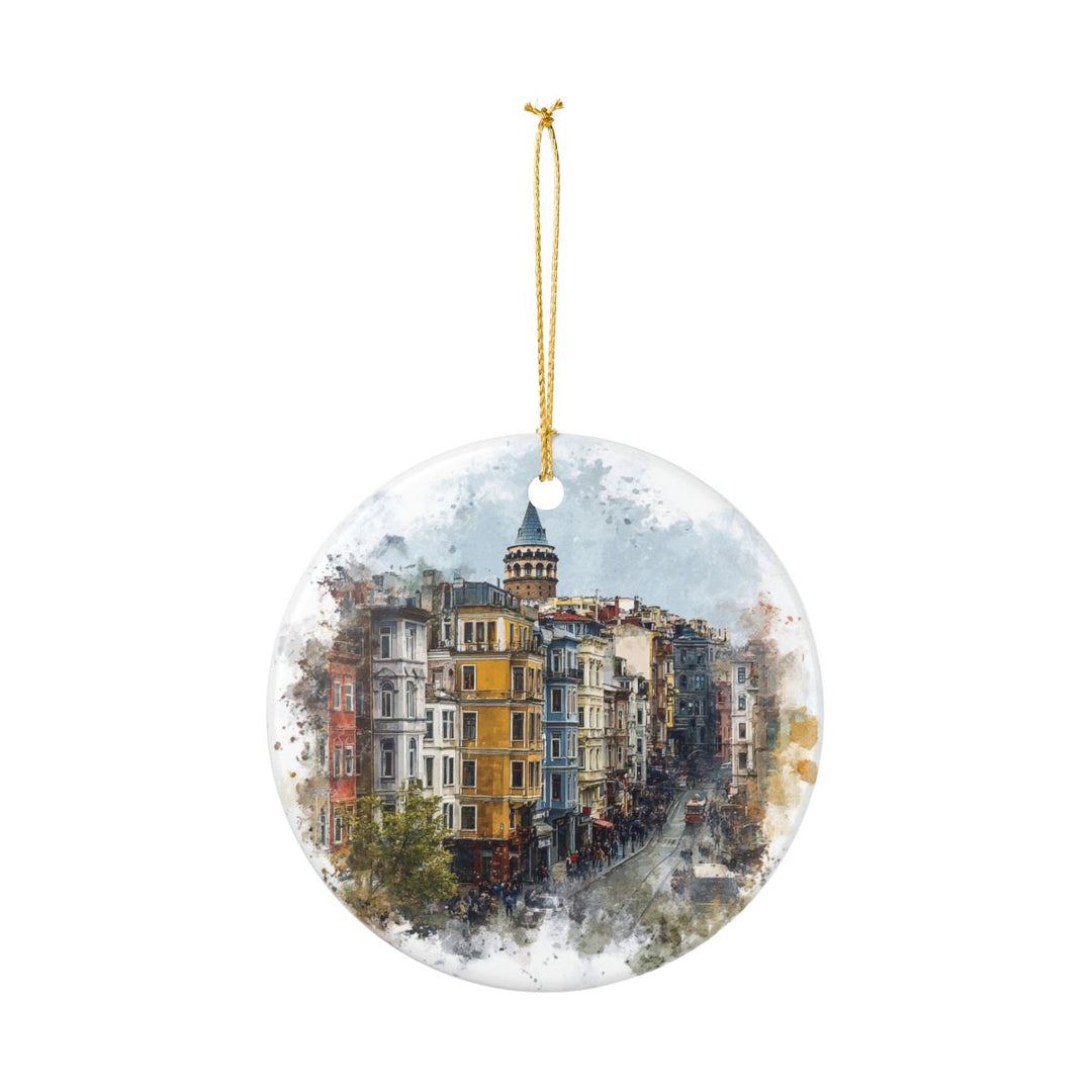 Beyoglu Turkey Ornament: Unique Beyoglu Souvenir, Beyoglu Turkey Xmas Decor, and Authentic Beyoglu Gift