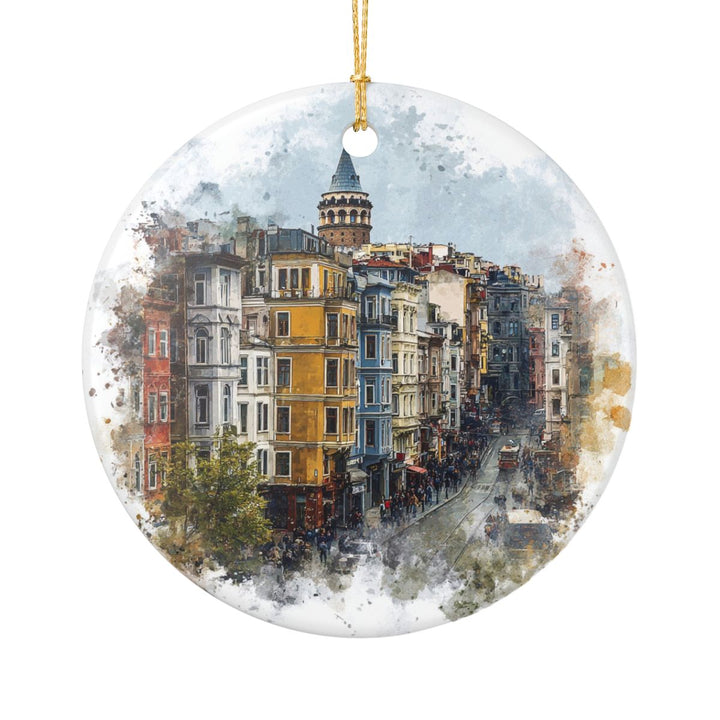 Beyoglu Turkey Ornament: Unique Beyoglu Souvenir, Beyoglu Turkey Xmas Decor, and Authentic Beyoglu Gift