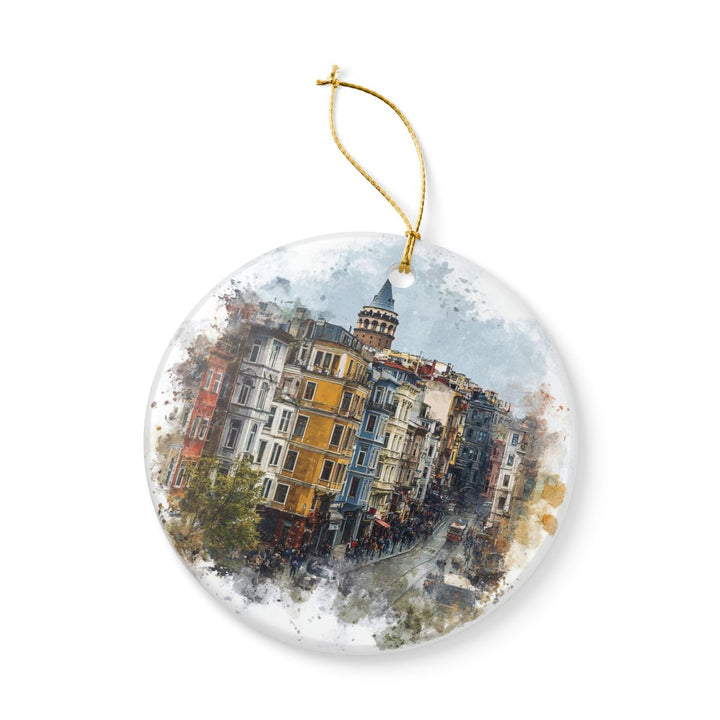 Beyoglu Turkey Ornament: Unique Beyoglu Souvenir, Beyoglu Turkey Xmas Decor, and Authentic Beyoglu Gift
