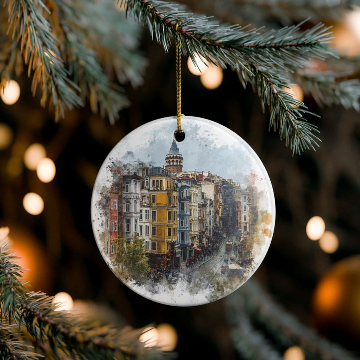 Beyoglu Turkey Ornament: Unique Beyoglu Souvenir, Beyoglu Turkey Xmas Decor, and Authentic Beyoglu Gift