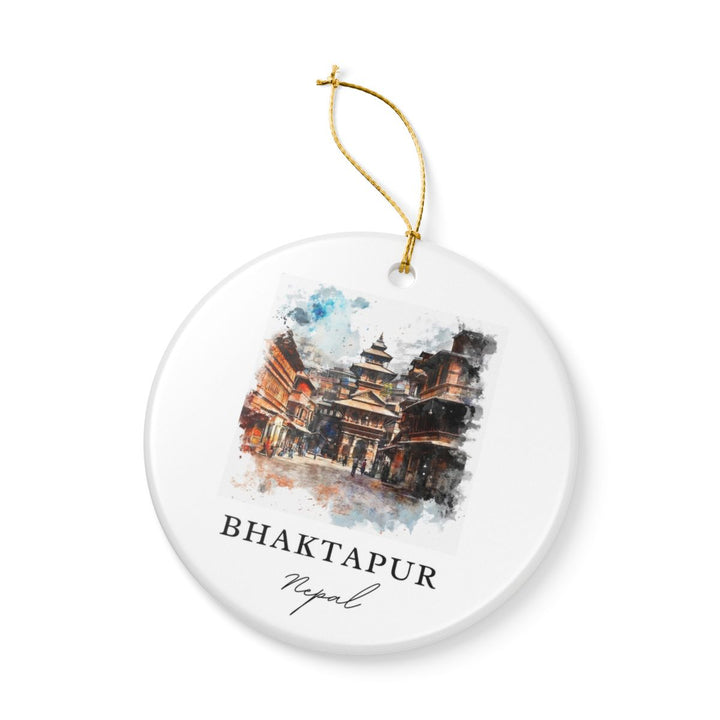 Bhaktapur Nepal Ornament: Unique Bhaktapur Souvenir, Bhaktapur Nepal Xmas Decor, and Authentic Bhaktapur Gift