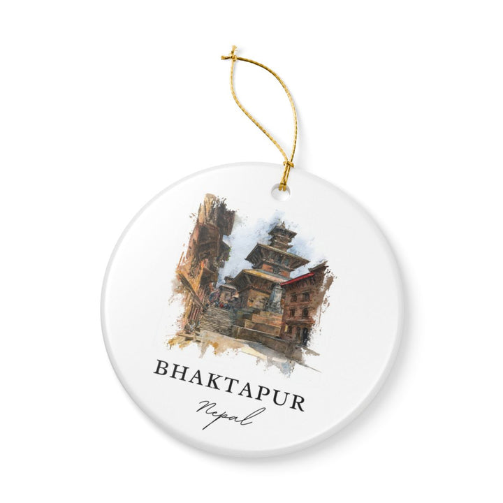 Bhaktapur Nepal Ornament: Unique Bhaktapur Souvenir, Bhaktapur Nepal Xmas Decor, and Authentic Bhaktapur Gift