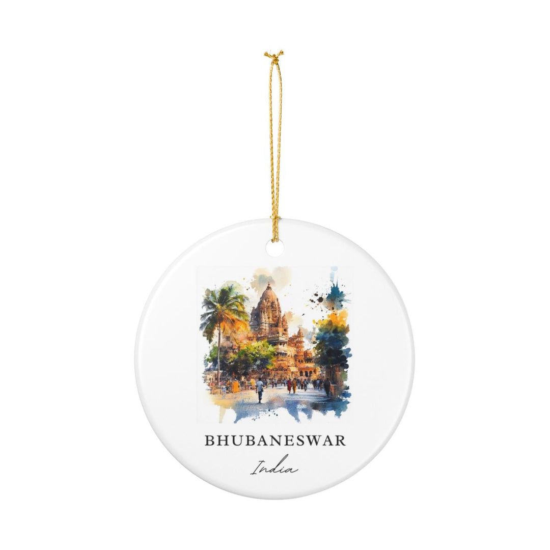 Bhubaneswar Ornament: Unique Bhubaneswar Souvenir, Bhubaneswar Xmas Decor, and Authentic Bhubaneswar Gift