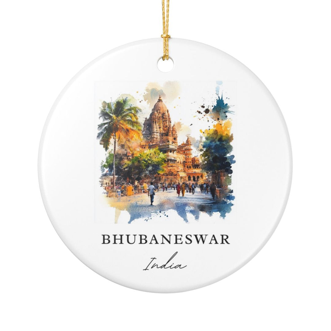 Bhubaneswar Ornament: Unique Bhubaneswar Souvenir, Bhubaneswar Xmas Decor, and Authentic Bhubaneswar Gift