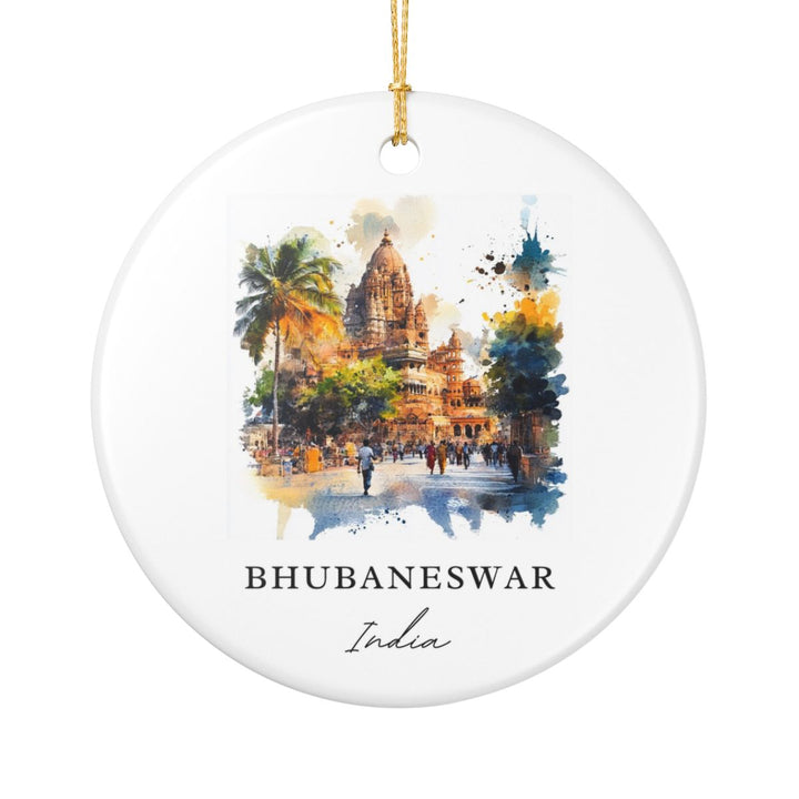 Bhubaneswar Ornament: Unique Bhubaneswar Souvenir, Bhubaneswar Xmas Decor, and Authentic Bhubaneswar Gift