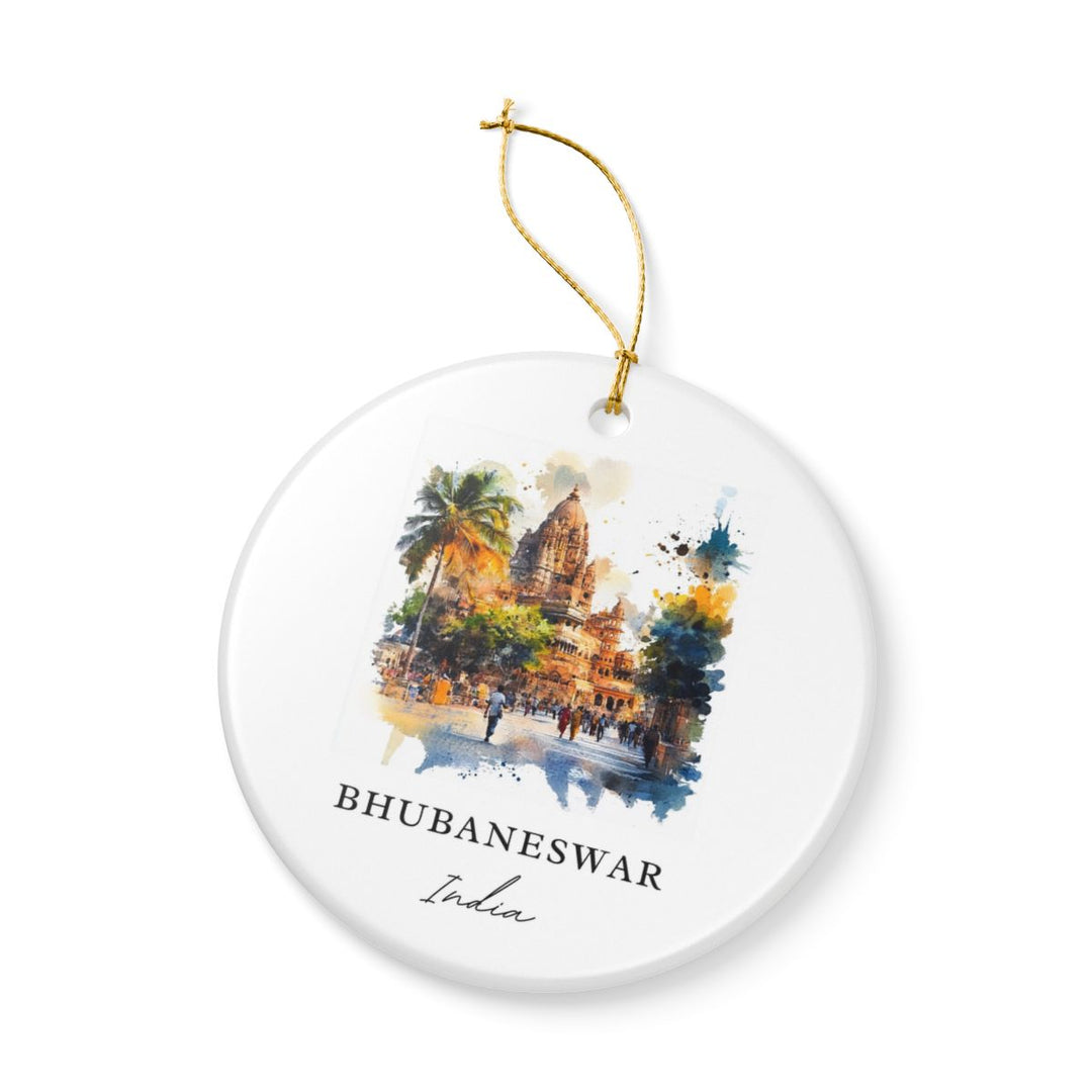 Bhubaneswar Ornament: Unique Bhubaneswar Souvenir, Bhubaneswar Xmas Decor, and Authentic Bhubaneswar Gift