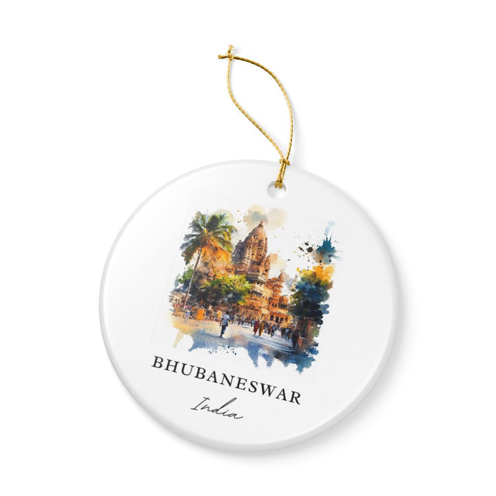 Bhubaneswar Ornament: Unique Bhubaneswar Souvenir, Bhubaneswar Xmas Decor, and Authentic Bhubaneswar Gift