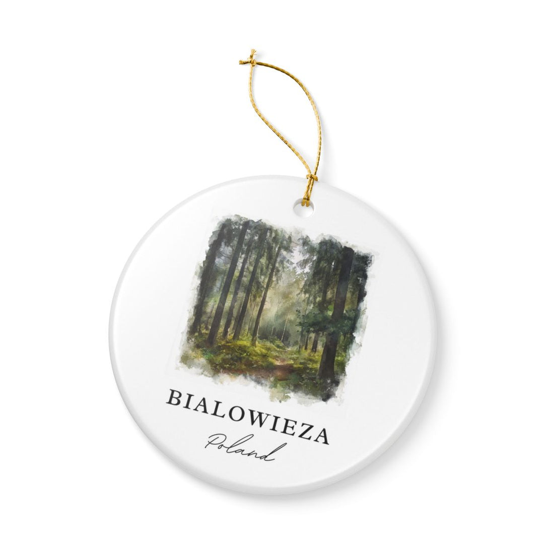 Bialowieza Poland Ornament: Unique Bialowieza Souvenir, Bialowieza Poland Xmas Decor, and Authentic Bialowieza Gift