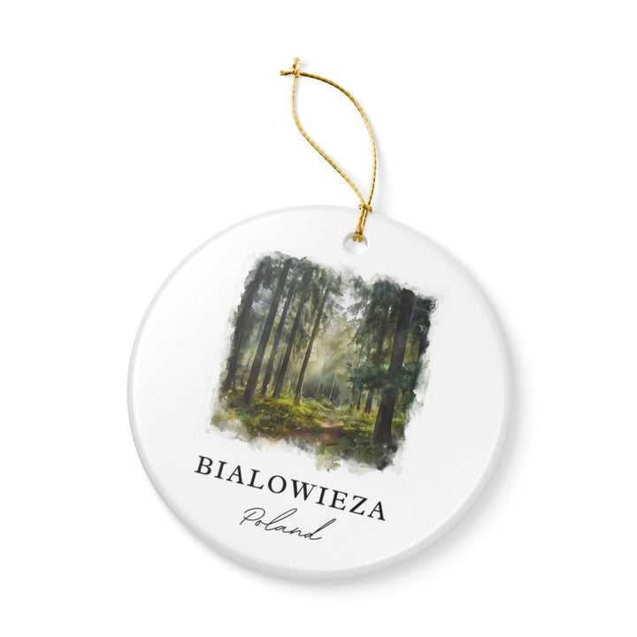 Bialowieza Poland Ornament: Unique Bialowieza Souvenir, Bialowieza Poland Xmas Decor, and Authentic Bialowieza Gift