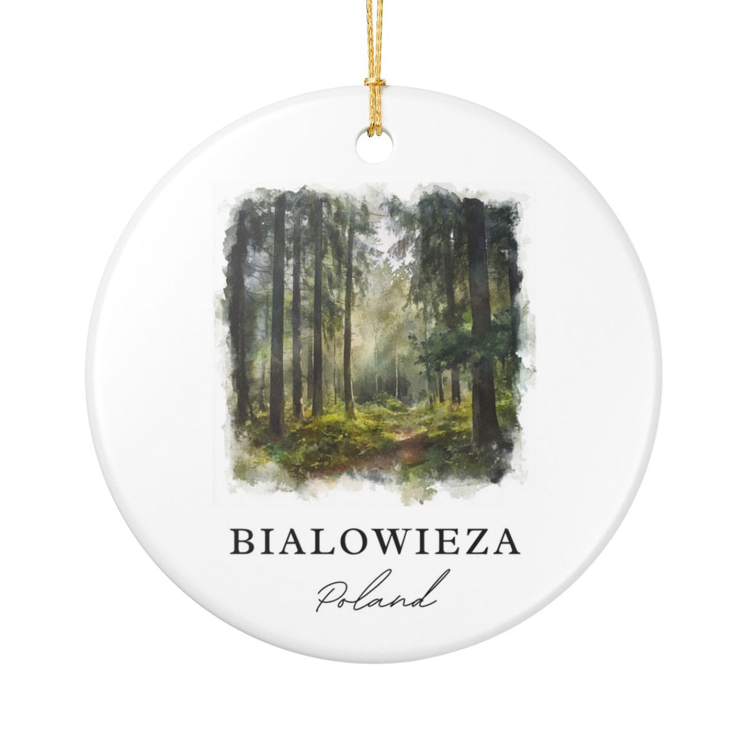 Bialowieza Poland Ornament: Unique Bialowieza Souvenir, Bialowieza Poland Xmas Decor, and Authentic Bialowieza Gift