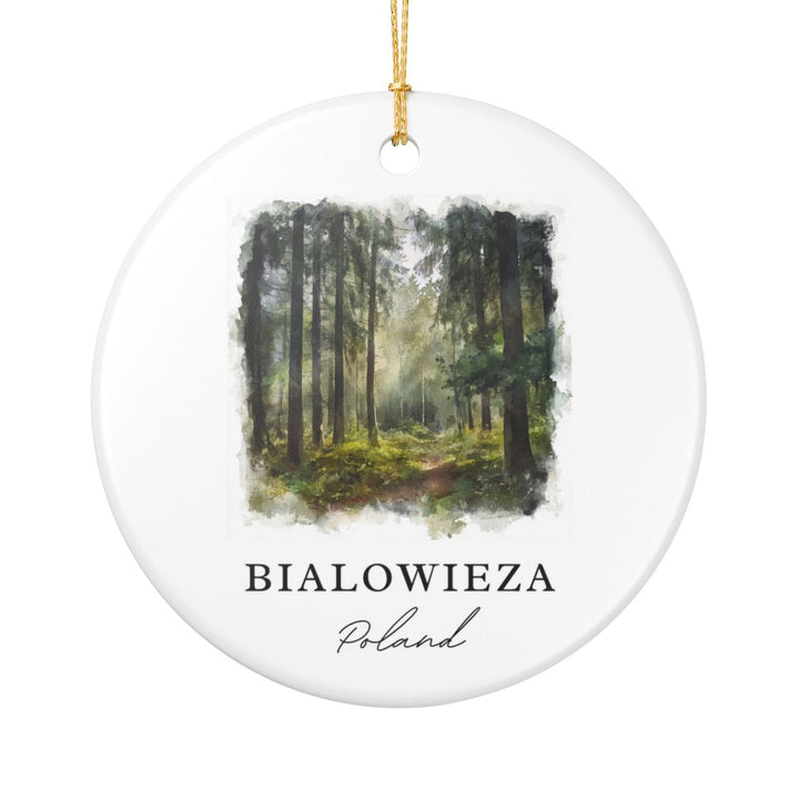 Bialowieza Poland Ornament: Unique Bialowieza Souvenir, Bialowieza Poland Xmas Decor, and Authentic Bialowieza Gift
