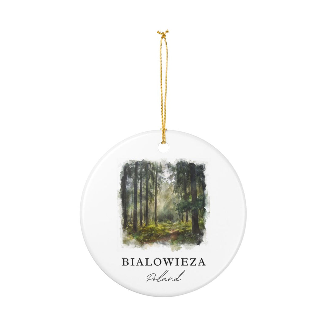 Bialowieza Poland Ornament: Unique Bialowieza Souvenir, Bialowieza Poland Xmas Decor, and Authentic Bialowieza Gift