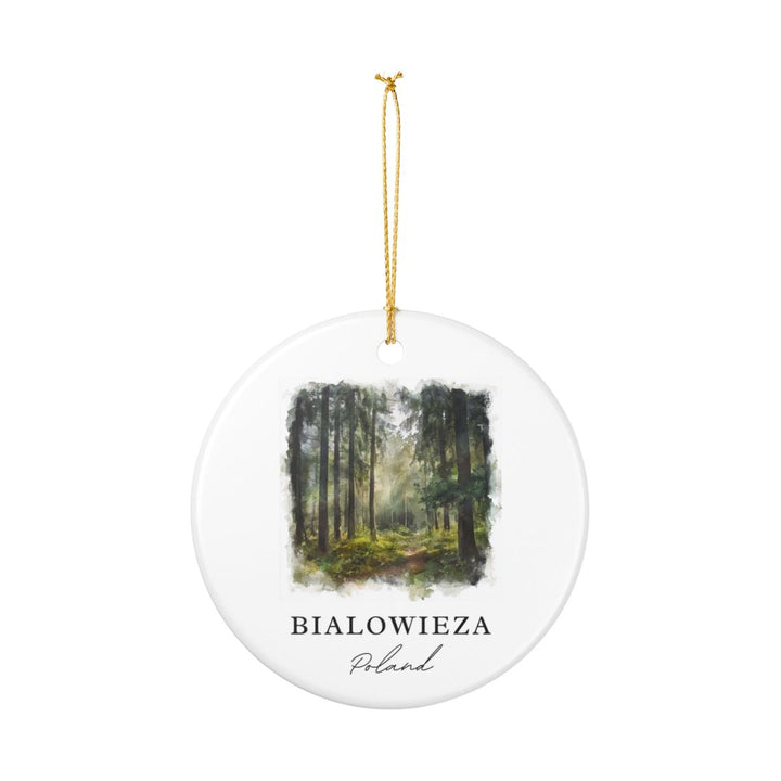Bialowieza Poland Ornament: Unique Bialowieza Souvenir, Bialowieza Poland Xmas Decor, and Authentic Bialowieza Gift