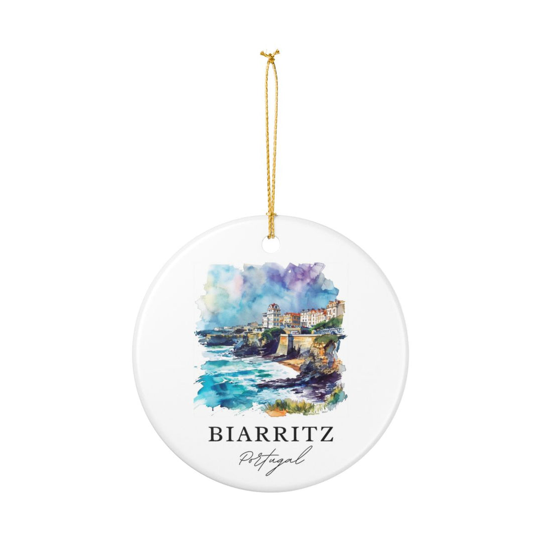 Biarritz France Ornament: Unique Biarritz Souvenir, Biarritz France Xmas Decor, and Authentic Biarritz Gift