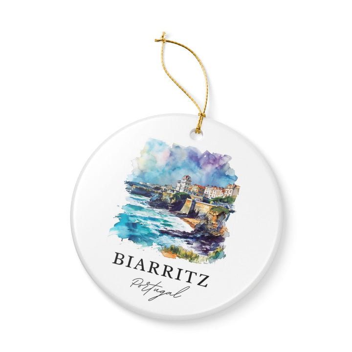 Biarritz France Ornament: Unique Biarritz Souvenir, Biarritz France Xmas Decor, and Authentic Biarritz Gift