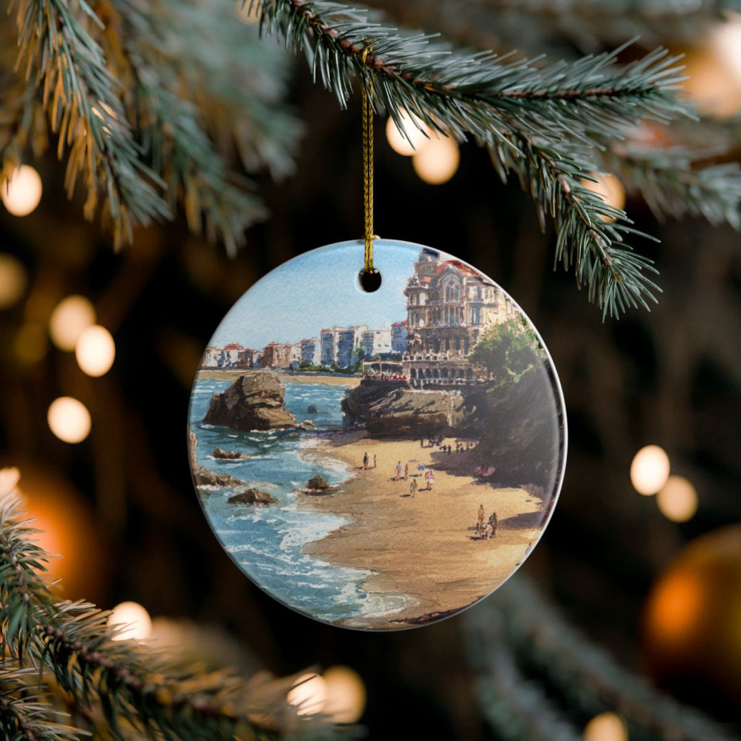 Biarritz Ornament: Unique Biarritz Souvenir, Biarritz Xmas Decor, and Authentic Biarritz Gift