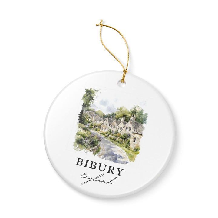 Bibury England Ornament: Unique Bibury England Souvenir, Bibury England Xmas Decor, and Authentic Bibury England Gift
