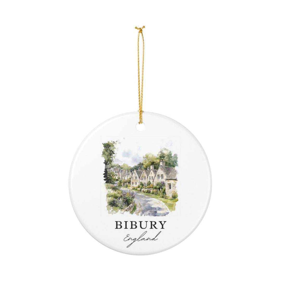 Bibury England Ornament: Unique Bibury England Souvenir, Bibury England Xmas Decor, and Authentic Bibury England Gift