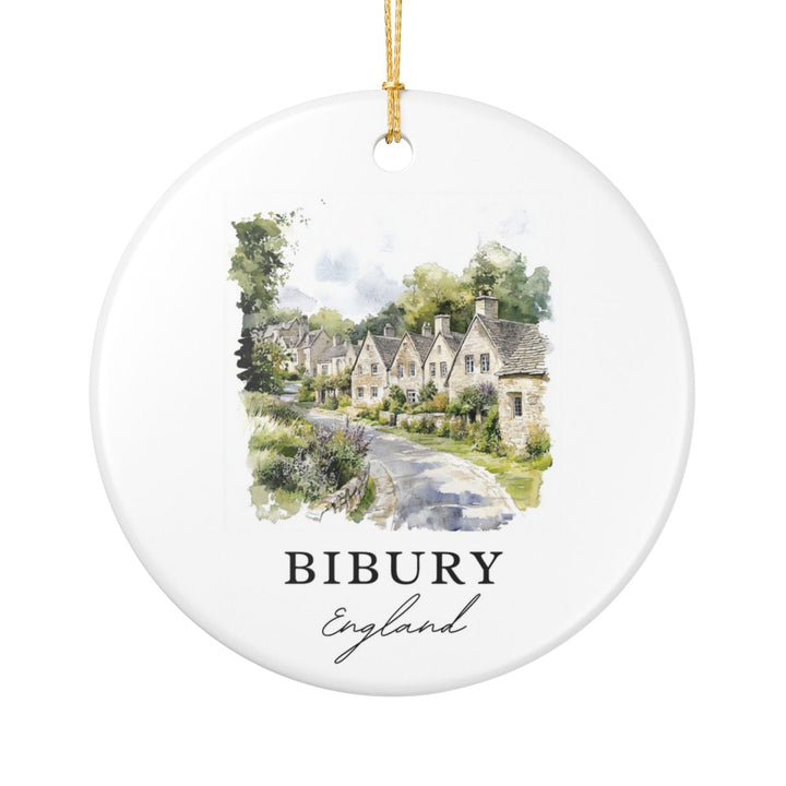 Bibury England Ornament: Unique Bibury England Souvenir, Bibury England Xmas Decor, and Authentic Bibury England Gift