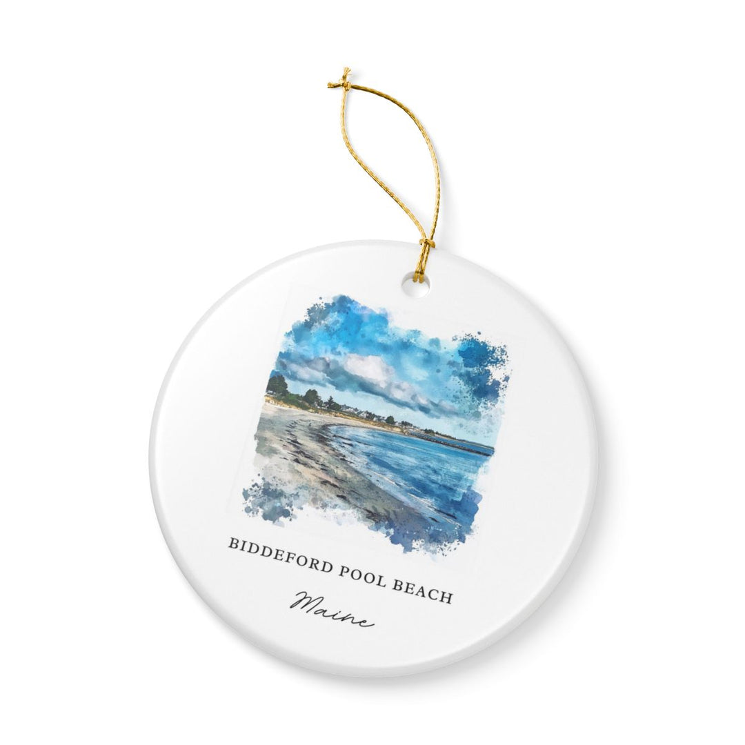 Biddeford Pool Maine Ornament | Christmas Travel Souvenir Gift