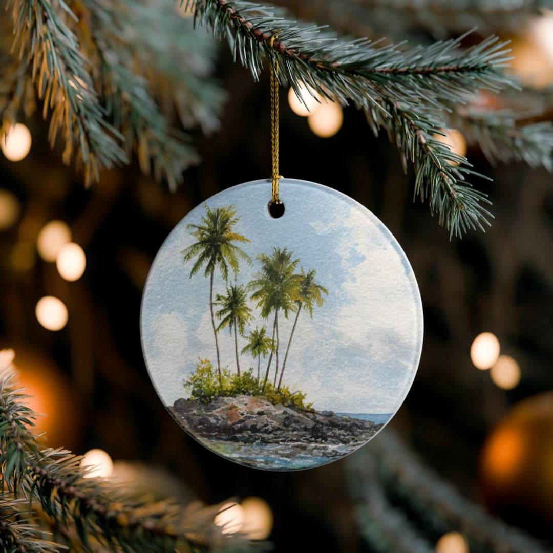Big Island Hawaii Ornament: Unique Big Island Souvenir, Big Island Hawaii Xmas Decor, and Authentic Big Island Gift