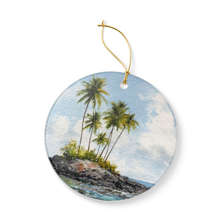 Big Island Hawaii Ornament: Unique Big Island Souvenir, Big Island Hawaii Xmas Decor, and Authentic Big Island Gift
