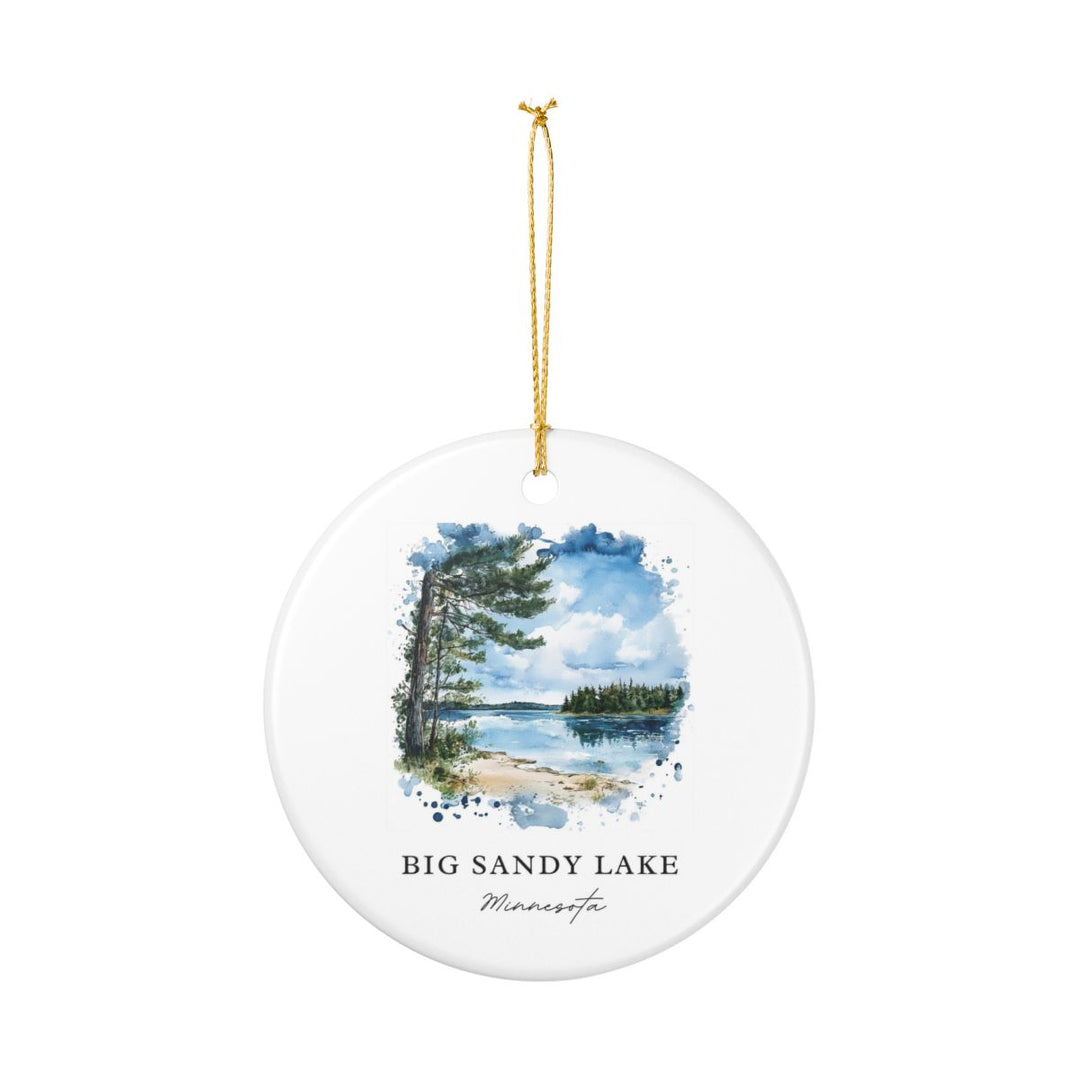 Big Sandy Lake Minnesota USA Ornament: Unique Big Sandy Lake Souvenir, Big Sandy Lake Minnesota Xmas Decor, and Authentic Big Sandy Lake Gift