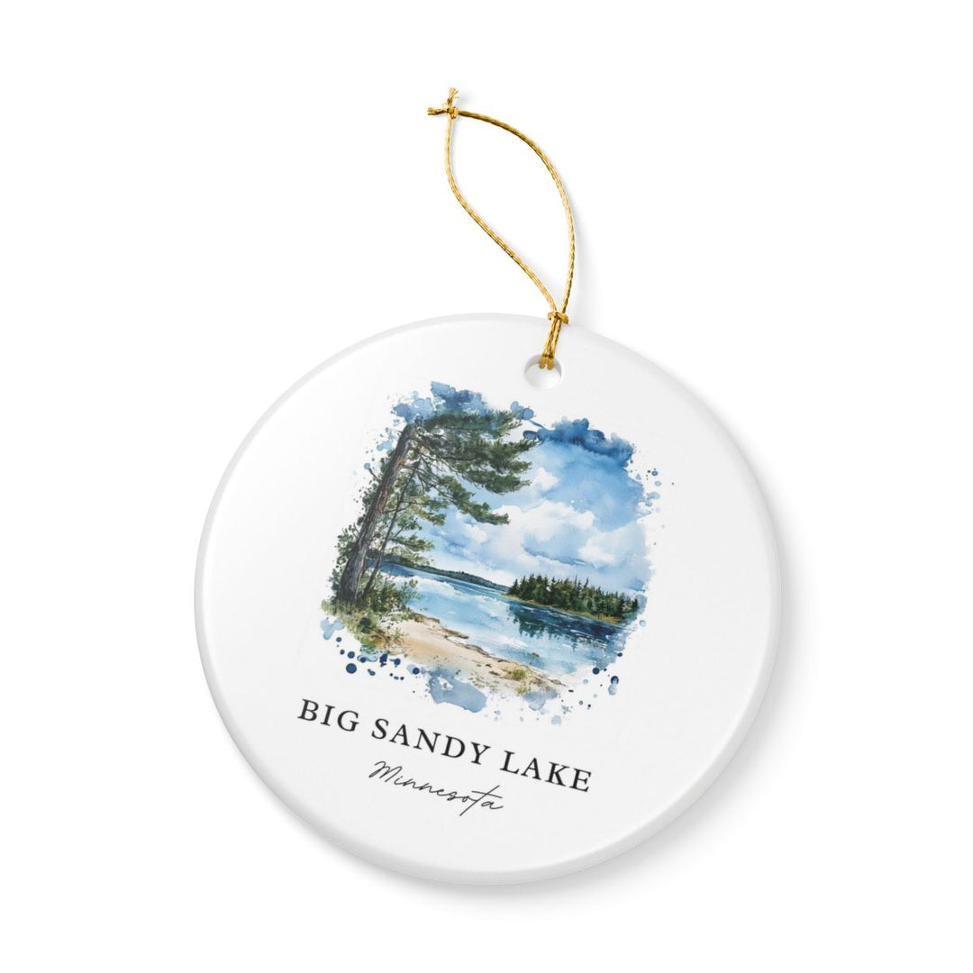 Big Sandy Lake Minnesota USA Ornament: Unique Big Sandy Lake Souvenir, Big Sandy Lake Minnesota Xmas Decor, and Authentic Big Sandy Lake Gift