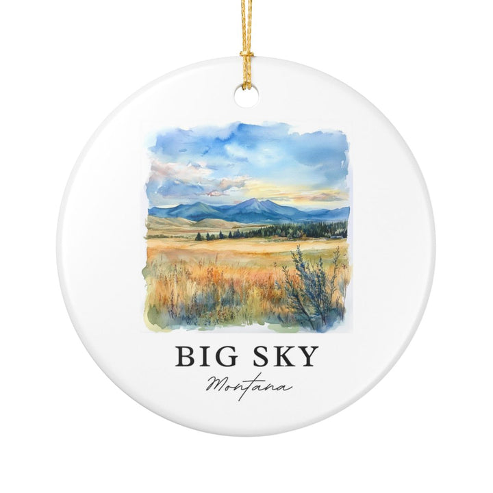 Big Sky Montana Ornament | Christmas Travel Souvenir Gift