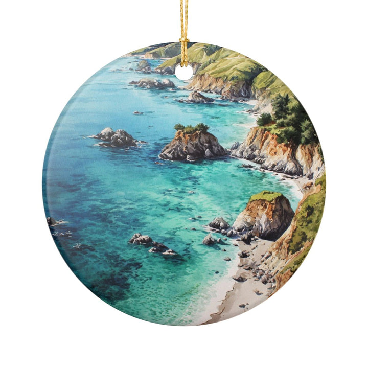 Big Sur Ornament: Unique Big Sur Souvenir, Big Sur Xmas Decor, and Authentic Big Sur Gift