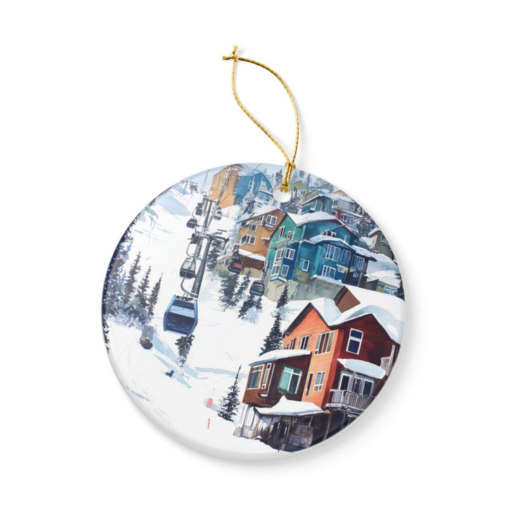 Big White Canada Ornament: Unique Big White Souvenir, Big White Canada Xmas Decor, and Authentic Big White Gift
