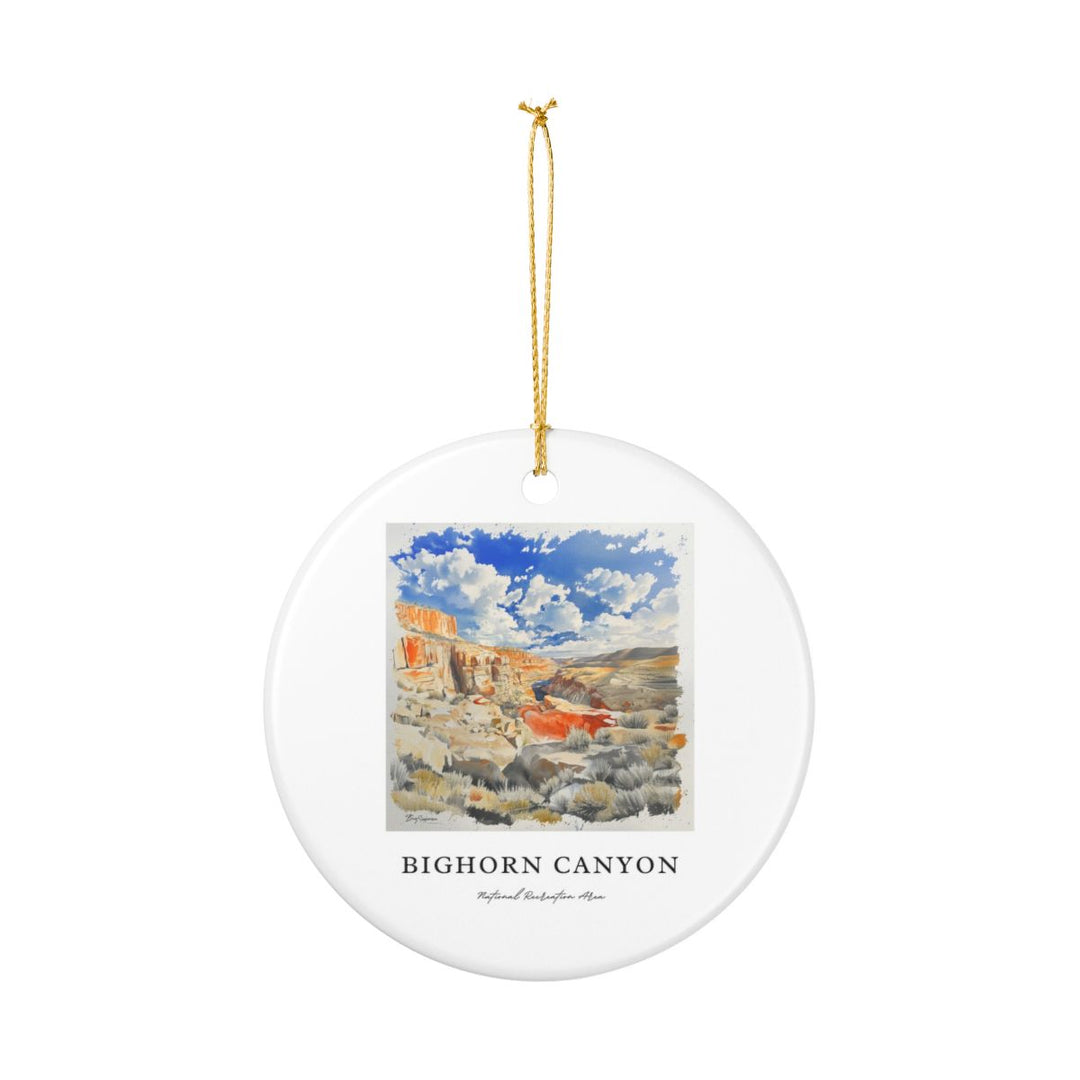 Bighorn Canyon USA Ornament: Unique Bighorn Canyon Souvenir, Bighorn Canyon USA Xmas Decor, and Authentic Bighorn Canyon Gift