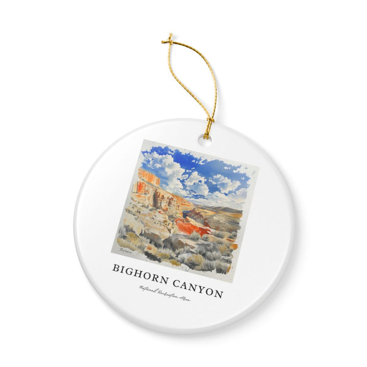 Bighorn Canyon USA Ornament: Unique Bighorn Canyon Souvenir, Bighorn Canyon USA Xmas Decor, and Authentic Bighorn Canyon Gift
