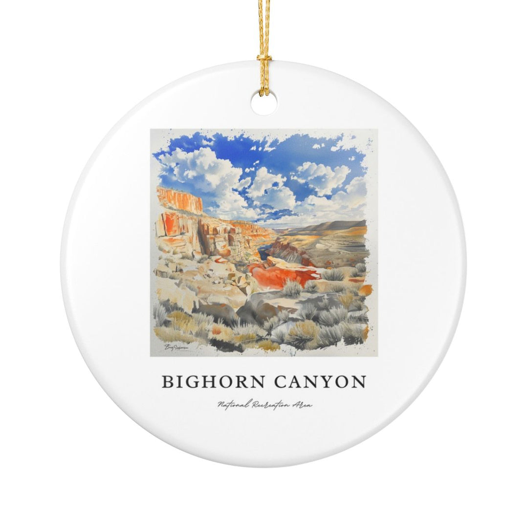 Bighorn Canyon USA Ornament: Unique Bighorn Canyon Souvenir, Bighorn Canyon USA Xmas Decor, and Authentic Bighorn Canyon Gift