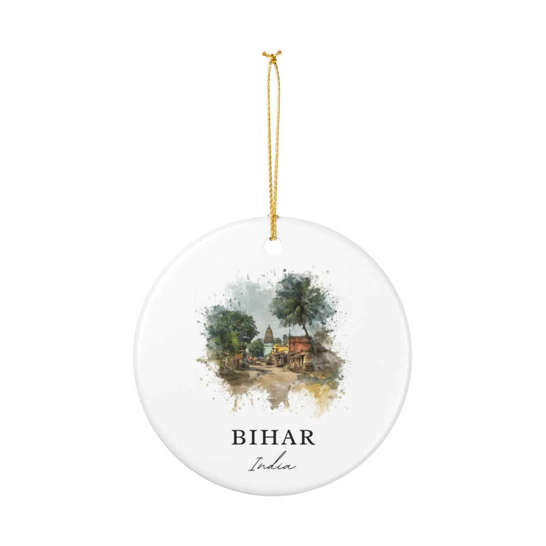 Bihar India Ornament: Unique Bihar India Souvenir, Bihar India Xmas Decor, and Authentic Bihar India Gift